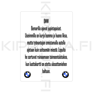 BMW taustapeiliriipus