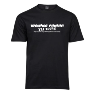 Tosimies painaa yli 100kg.. T-Paita